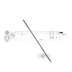 Universal Parts Steering column M8 L.510mm