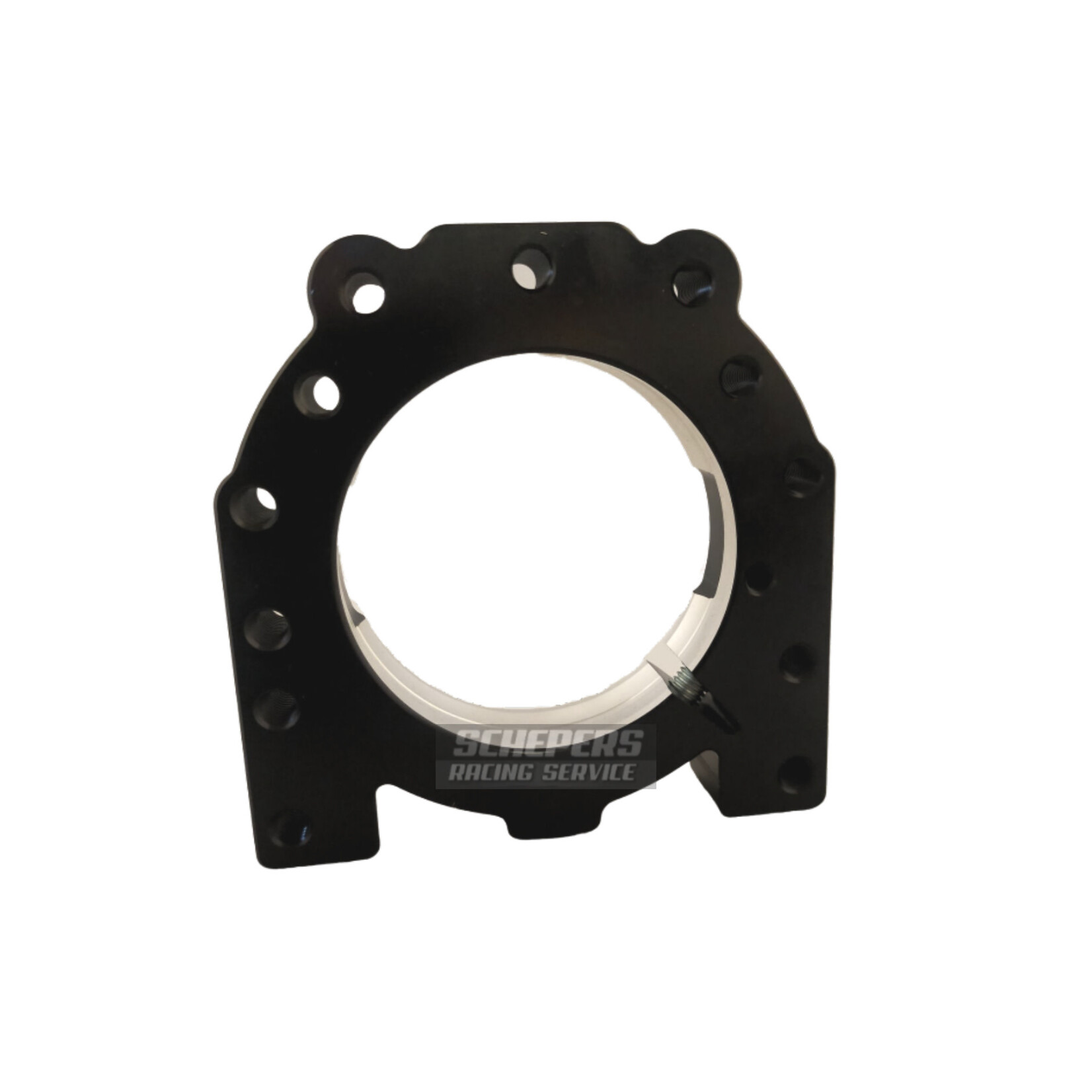 Universal Parts Rear axle bearing holder 80mm black aluminum