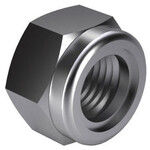 Universal Parts Self-locking hex nut with plastic washer DIN 985 Steel Electrolytically zinc plated |8| M6