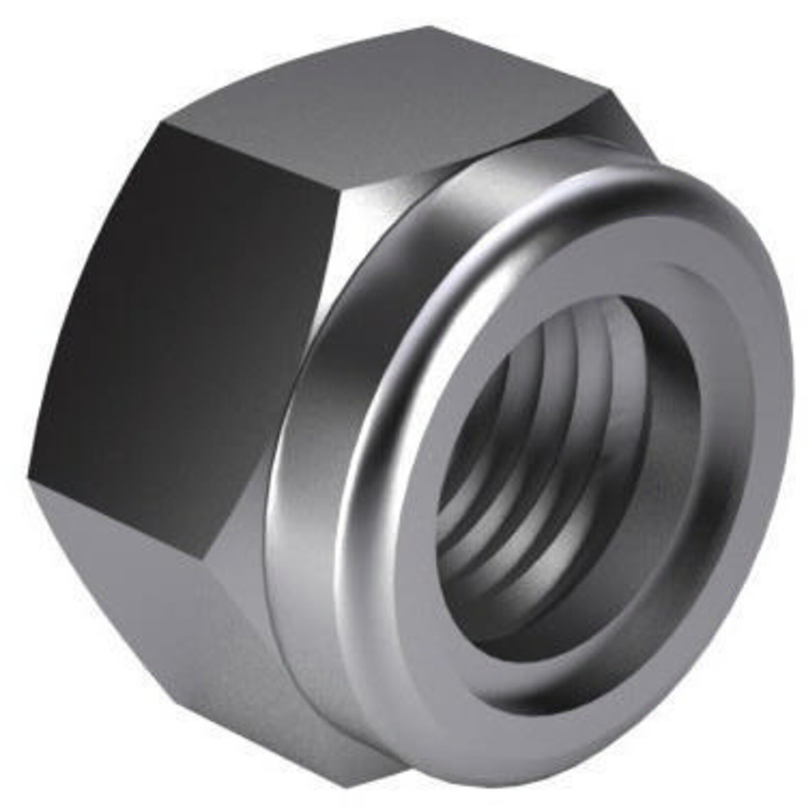 Universal Parts Self-locking hex nut with plastic washer DIN 985 Steel Electrolytically zinc plated |8| M6