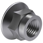 Universal Parts Self-locking hexagonal flange nut with plastic washer DIN 6926 Steel Zinc plated 8 M6