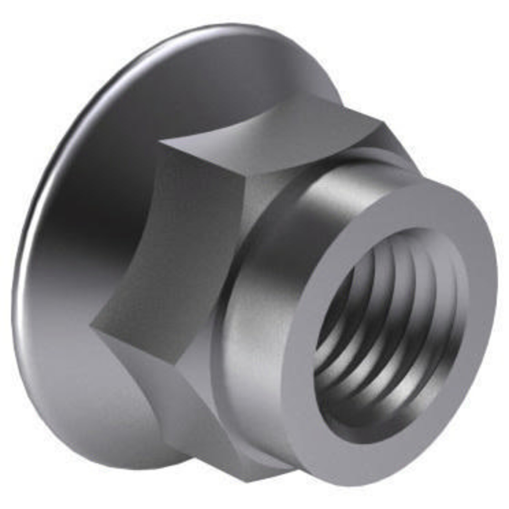 Universal Parts Self-locking hexagonal flange nut with plastic washer DIN 6926 Steel Zinc plated 8 M6
