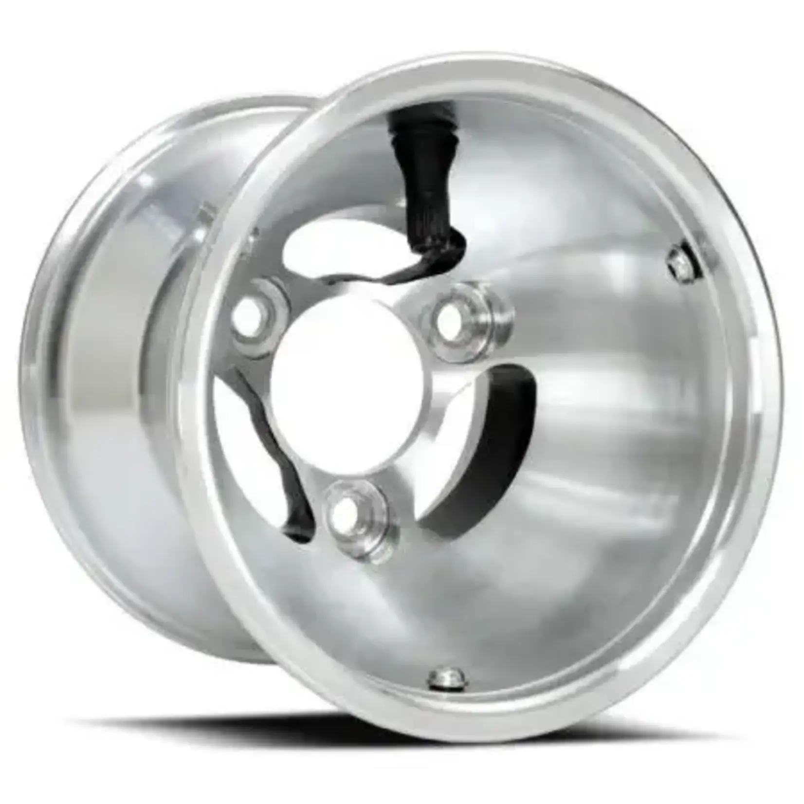 dwt 5" "DWT" aluminium voorvelg 'V'-type (geventileerd) 130 mm / Ø 58 mm met gripsters 2 stuks