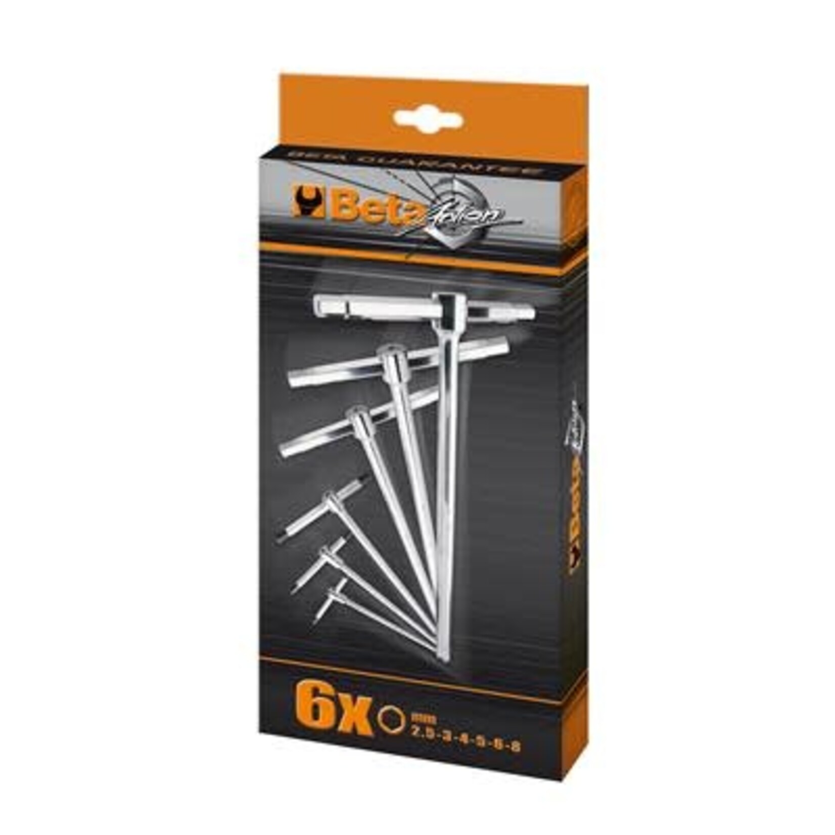 Beta 6-PART SET T Wrenches 2.5-3-4-5-6-8 mm T-wrenches with hexagonal profile