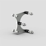 Universal Parts Chromed support for rear caliper MA20