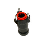 Universal Parts Front Hub L.75mm D.25mm, Black anodized