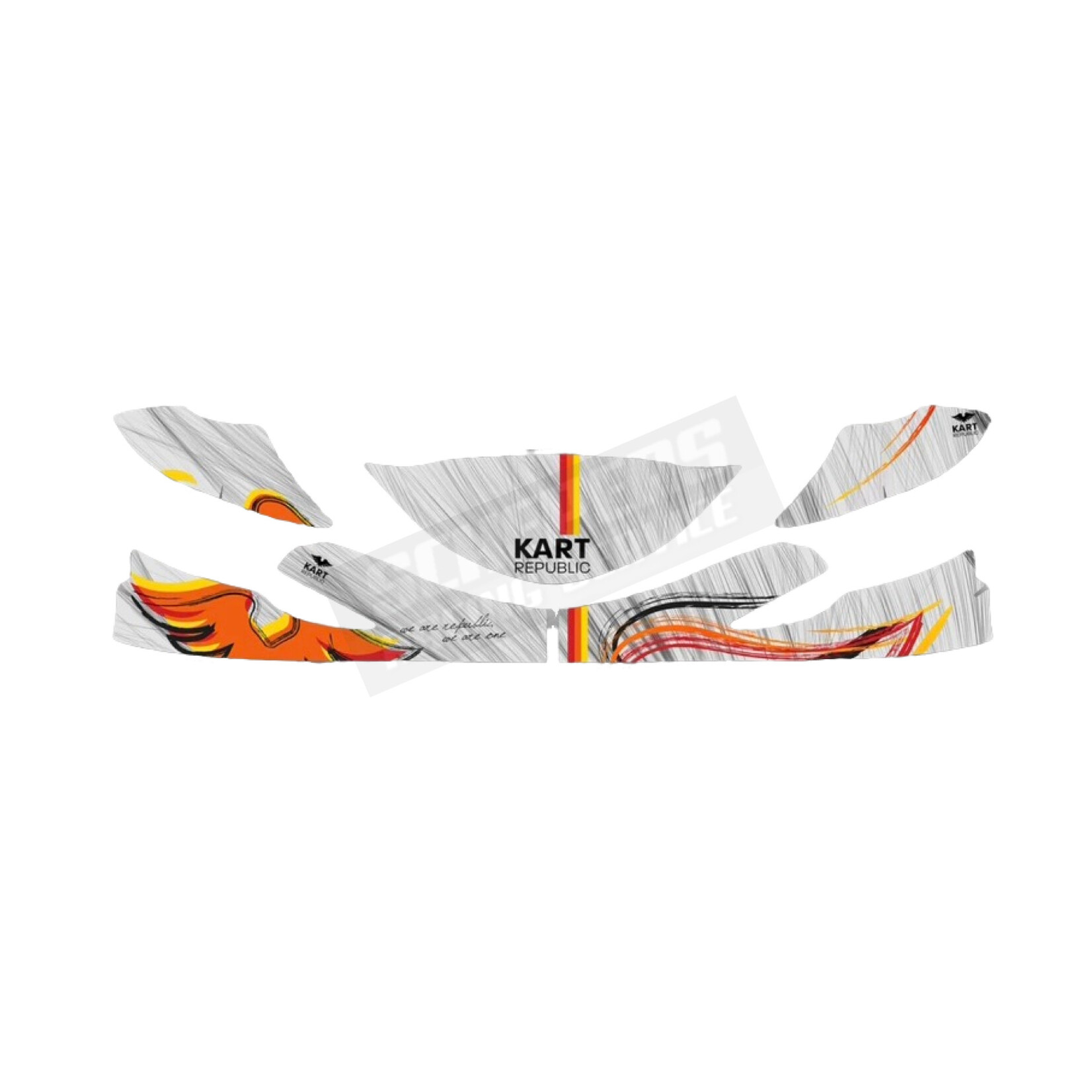 Kart Republic KIT STICKERS SPOILER KR 2022 KZ