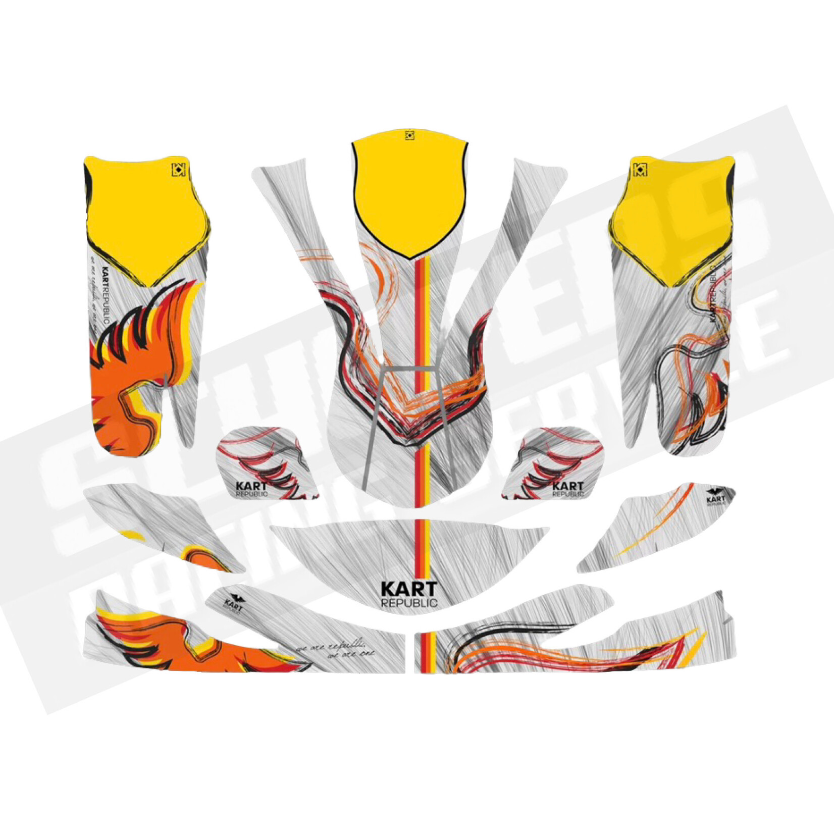 Kart Republic STICKER KIT KR 2024