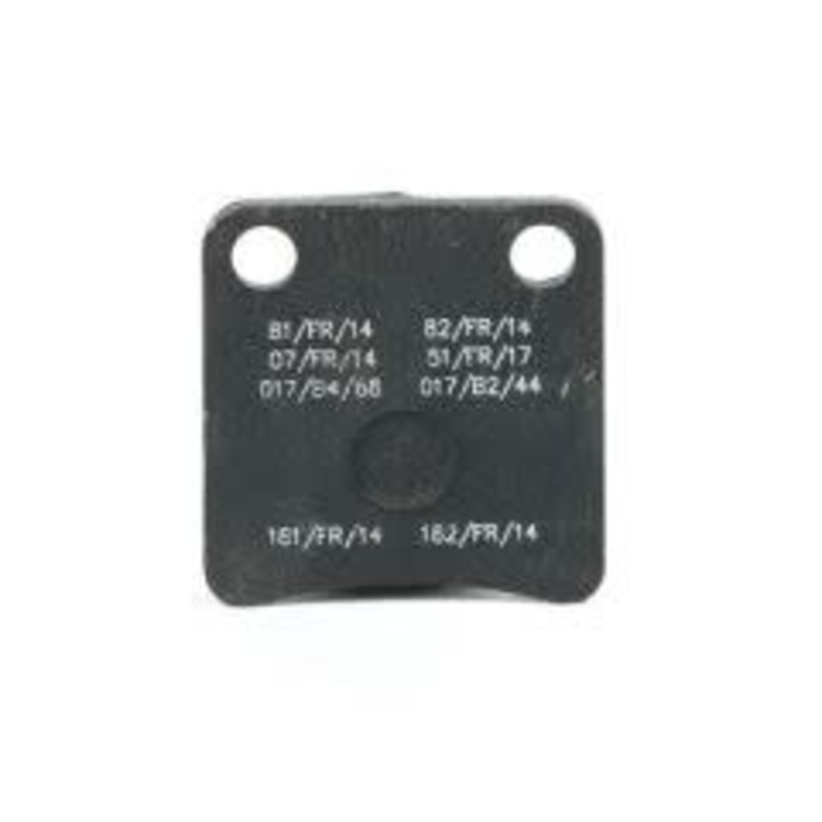 KR BRAKE PAD FRONT BLACK