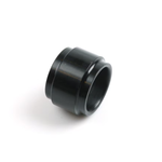 Universal Parts Aluminium as afstandshouder, gat 25mm, h.25mm, zwarte kleur