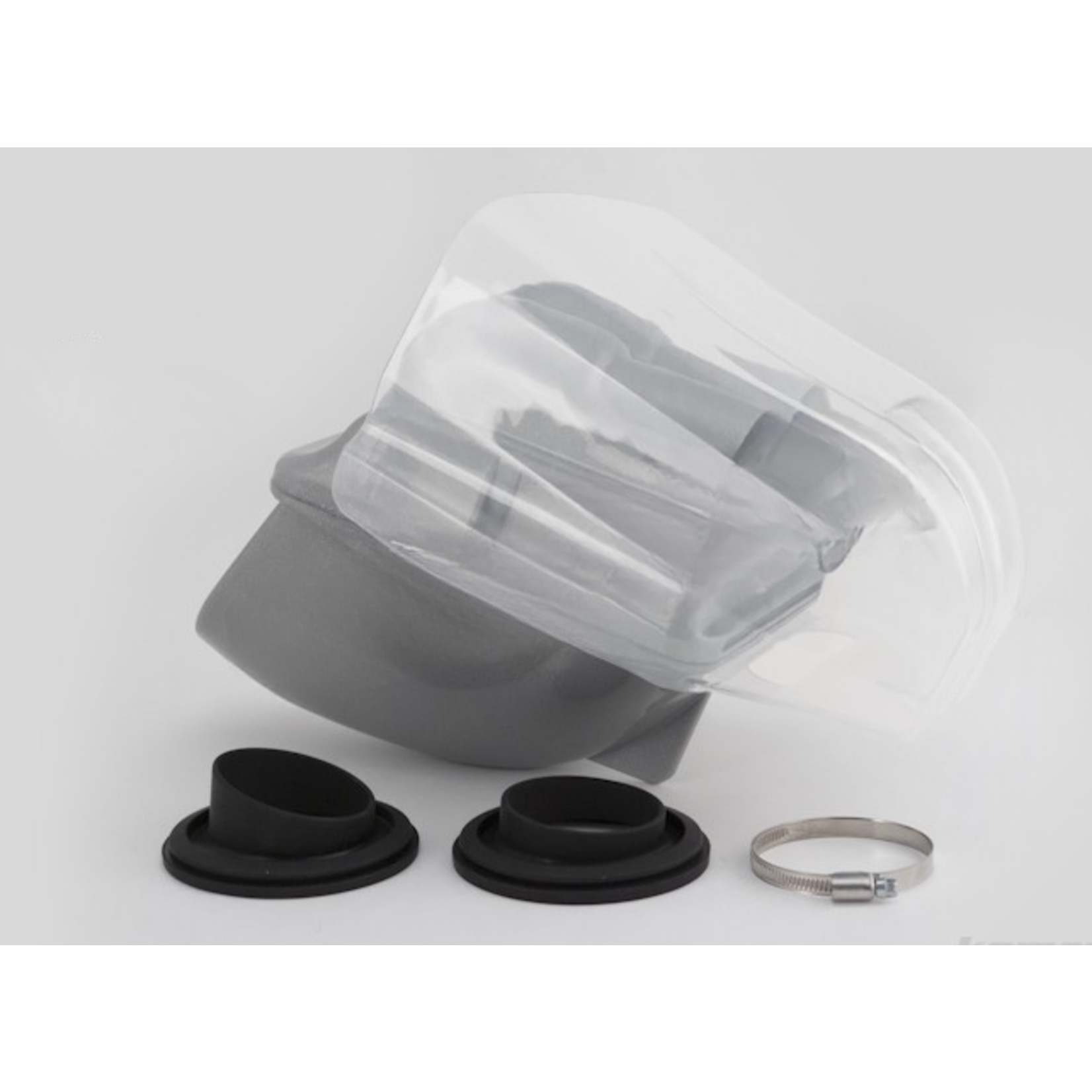 KG Inlet silencer incl. raincover "KG" type 'POWER'/Ø30mm (silver) CIK-FIA/'23-'25