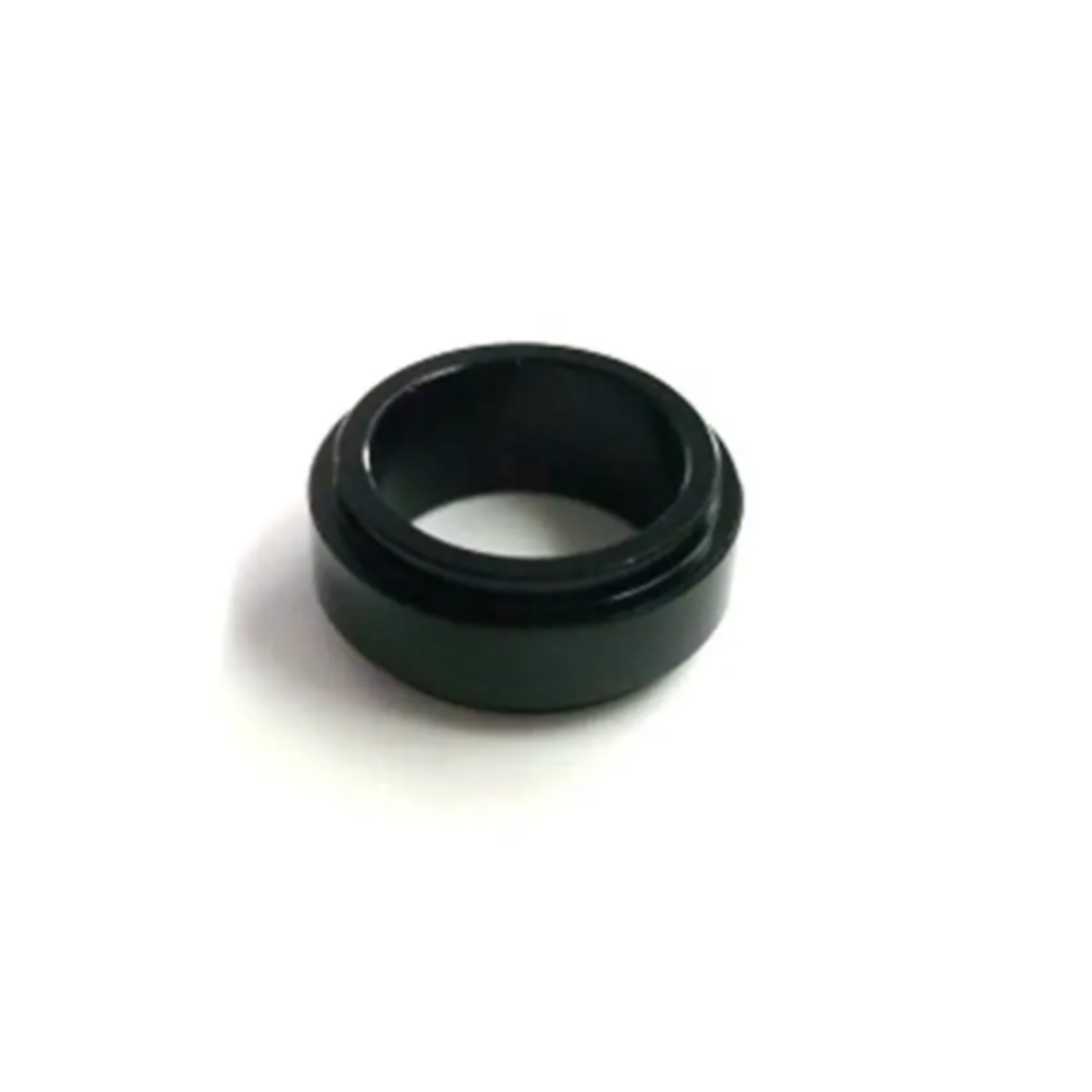 Universal Parts Aluminium Spindle Spacer, Hole 17mm, H. 10mm, Black