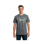 Bengio T-Shirt Bengio Grijs/Geel MAAT XL