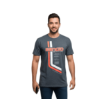 Bengio T-Shirt Bengio Gray/Orange SIZE L