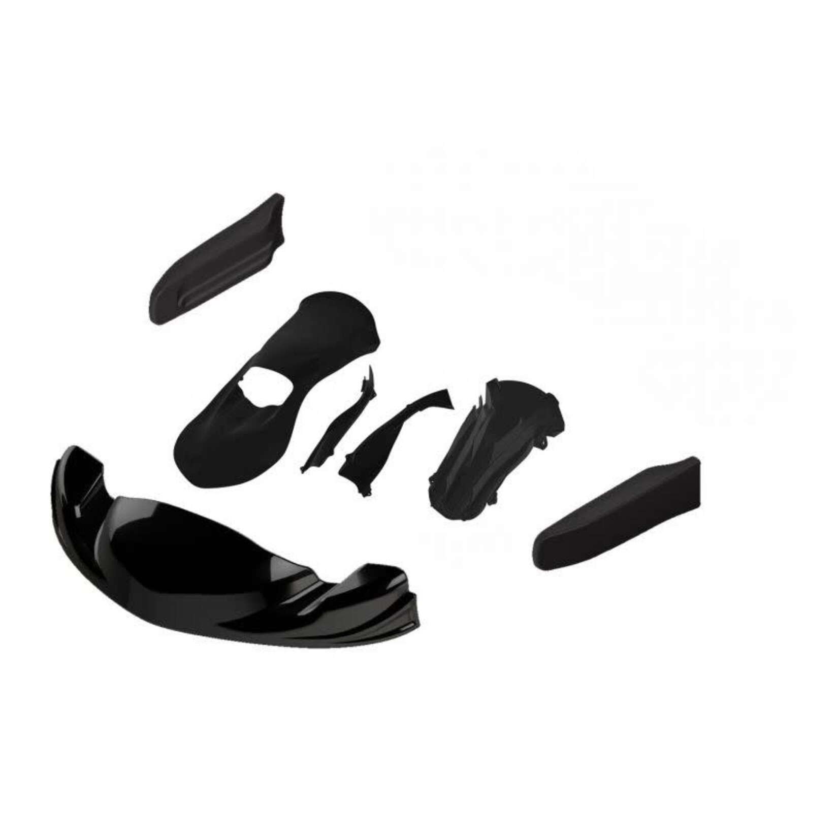 Kart Republic BUMPERSET COMPLEET ZWART 2025 (ALLEEN PLASTIC)