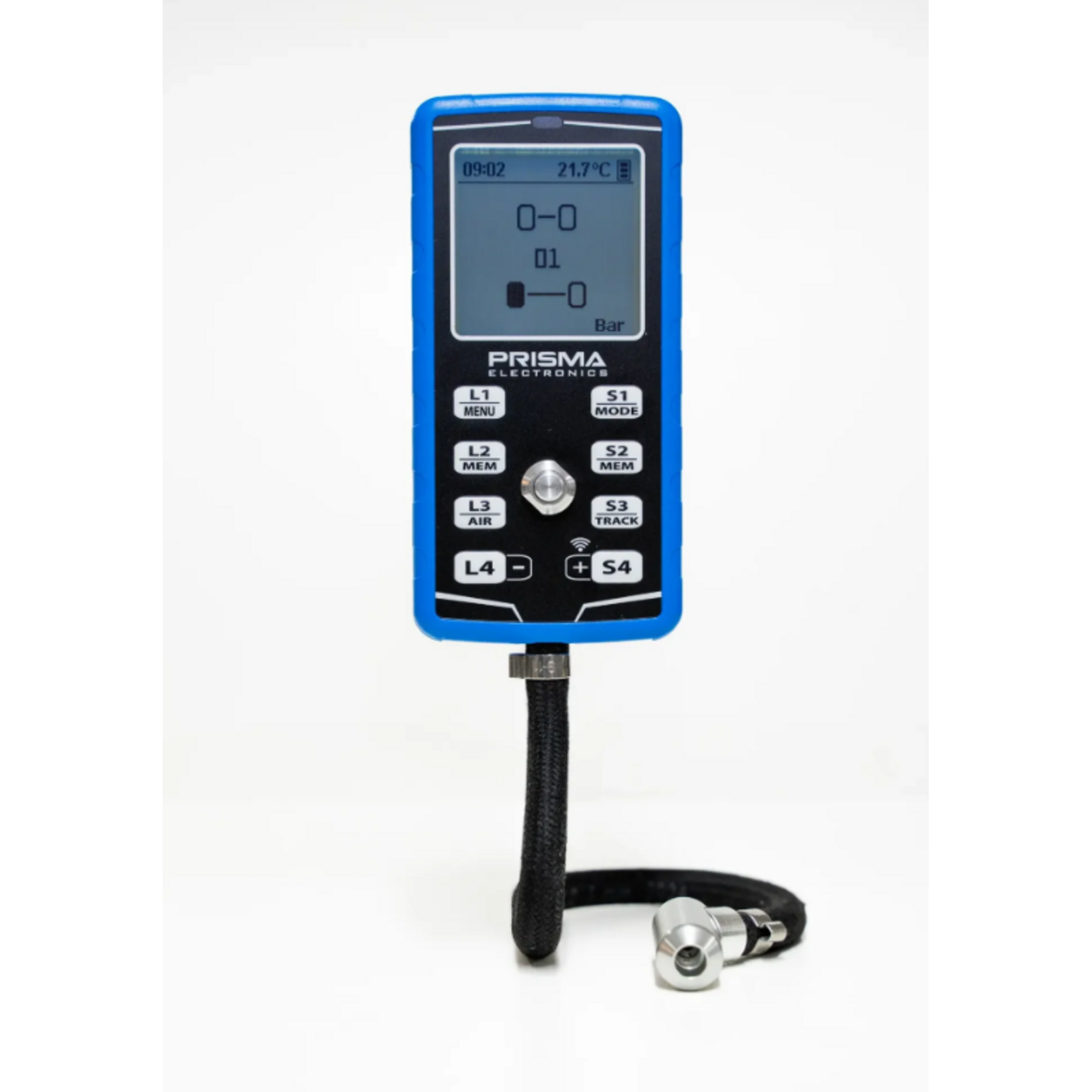 prisma HPM5 Digitales Reifendruckmessgerät mit Infrarot-Thermometer und Stoppuhr