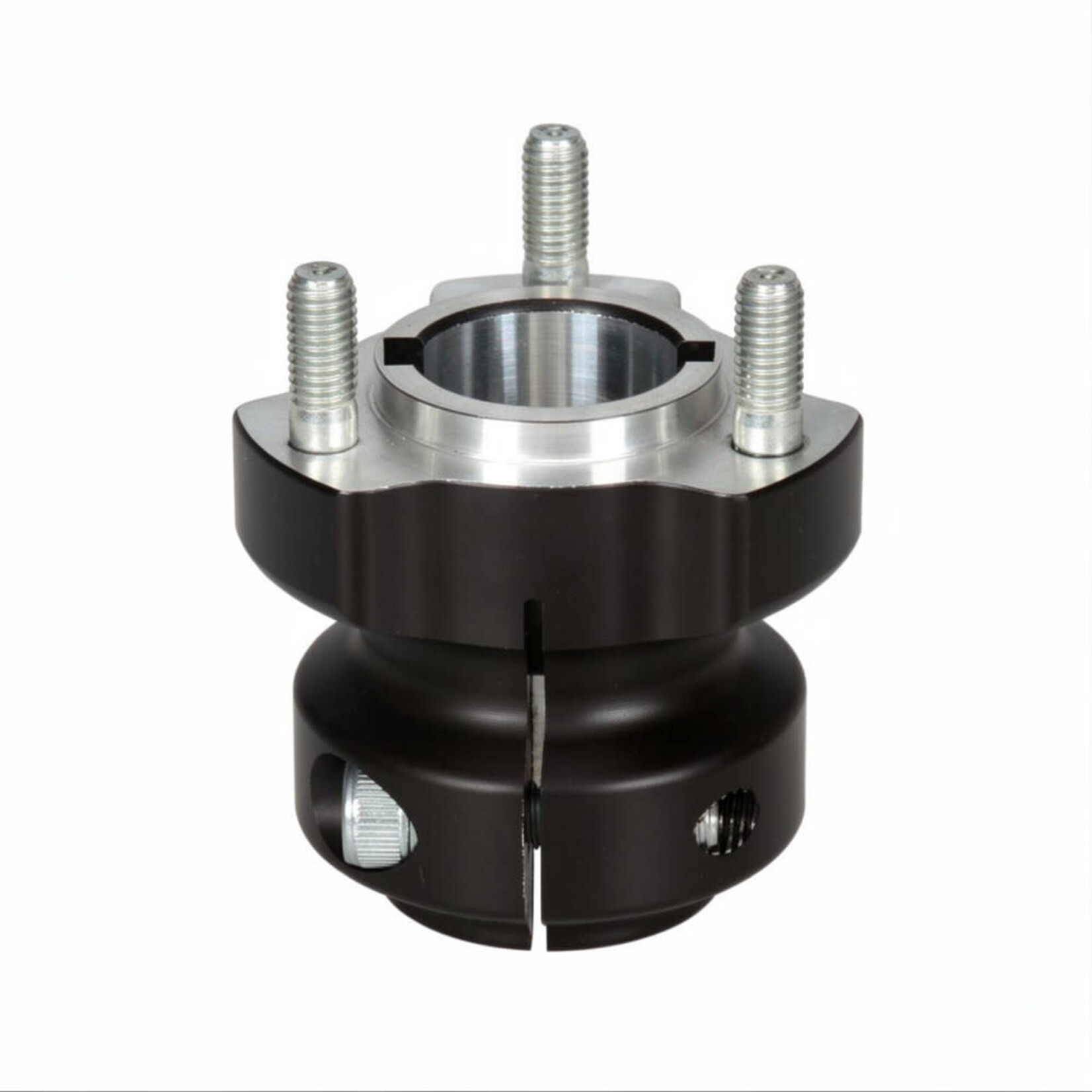 Universal Parts Radnabe D.30 mm, L.62 mm, Passfeder 6/8 mm – schwarzes Aluminium