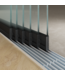 6-Rail Glazen Schuifwanden - Gehard Veiligheidsglas  (6x 103cm) - Breedte tot 608 cm