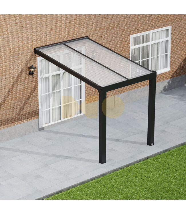 Veranda met Polycarbonaat dak 206x250 cm