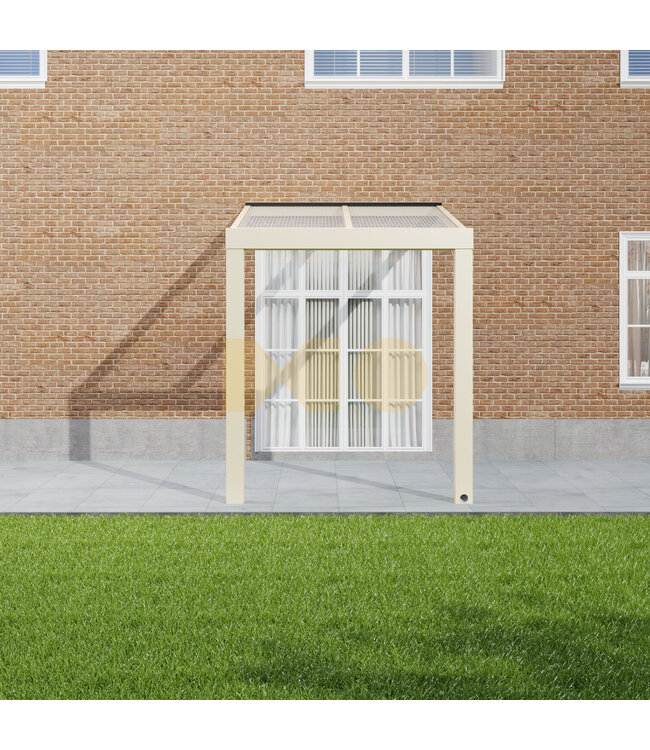 Terrasoverkapping met Polycarbonaat dak 206x200 cm
