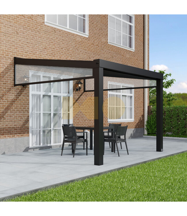Terrasoverkapping met Polycarbonaat dak 306x400 cm
