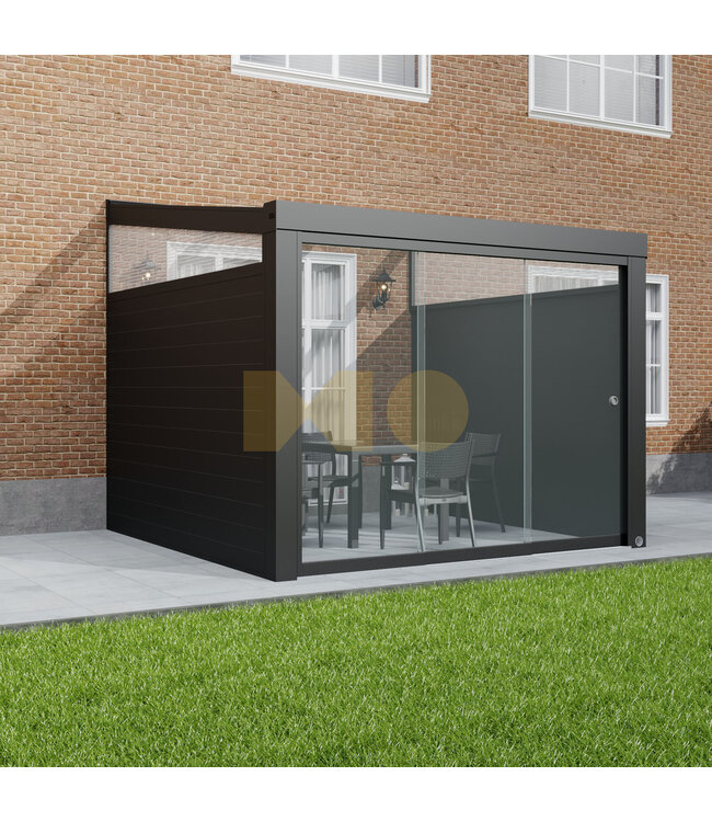 Terrasoverkapping met Polycarbonaat dak 306x400 cm