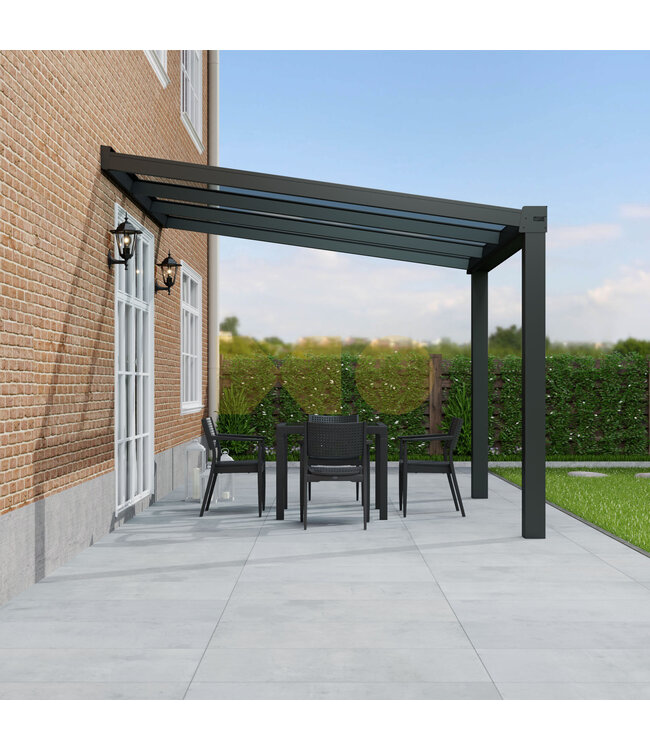 Terrasoverkapping met Polycarbonaat dak 306x400 cm