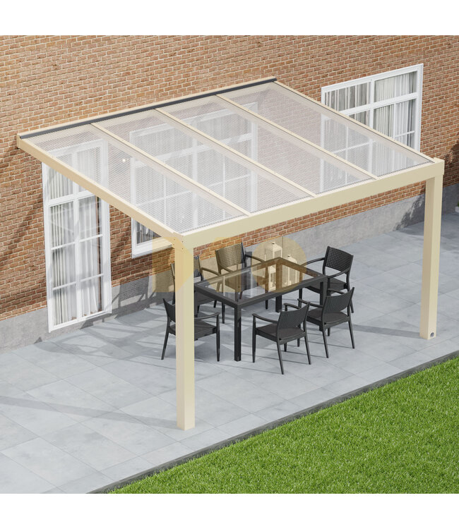 Veranda met Polycarbonaat dak 406x400 cm
