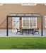 Terrasoverkapping met Polycarbonaat dak 406x250 cm