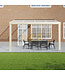 Terrasoverkapping met Polycarbonaat dak 406x250 cm