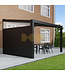 Terrasoverkapping met Polycarbonaat dak 406x250 cm