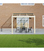 Terrasoverkapping met Glazen dak 306x300 cm