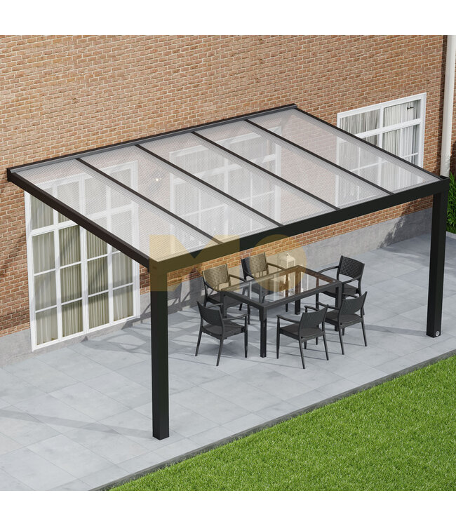 Veranda met Polycarbonaat dak 506x350 cm