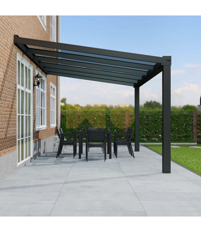 Veranda met Glazen dak 506x250 cm