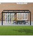 Terrasoverkapping met Glazen dak 506x350 cm
