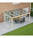 Terrasoverkapping met Glazen dak 506x350 cm