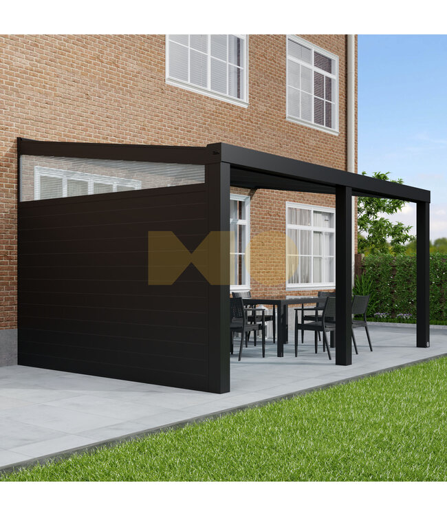 Terrasoverkapping met Glazen dak 506x400cm