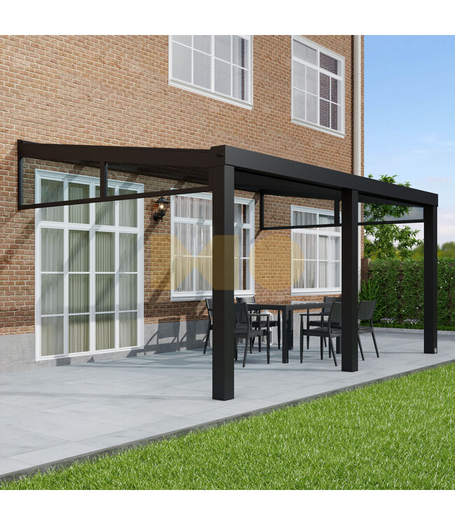 Terrasoverkapping met Glazen dak 506x400cm