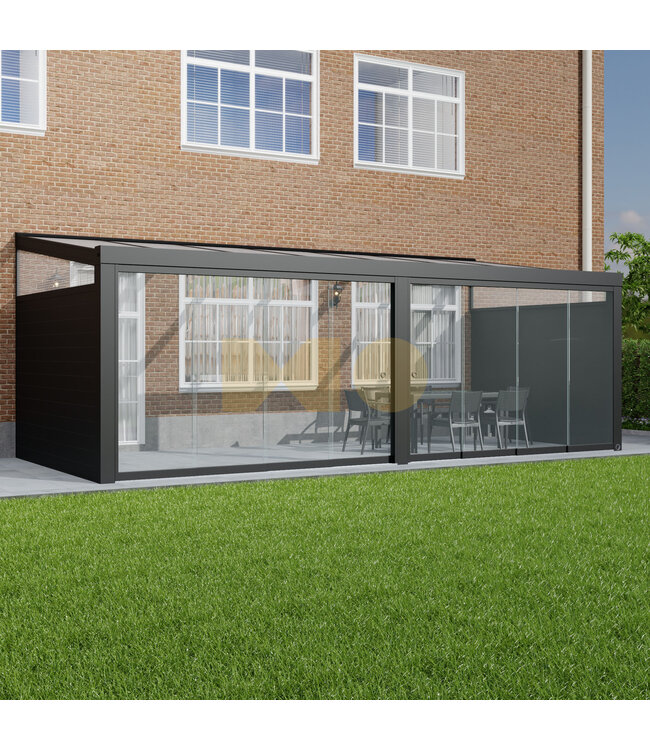 Veranda met Polycarbonaat dak 706x200 cm