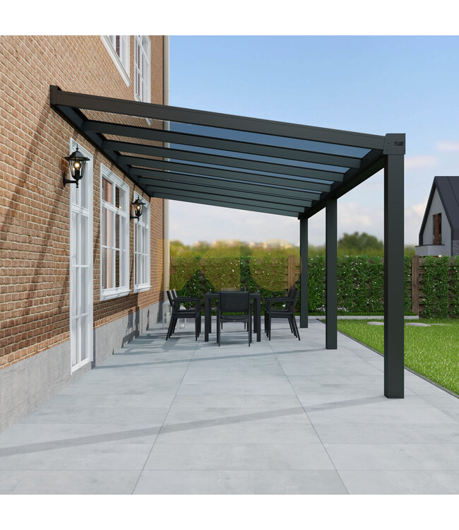Veranda met Polycarbonaat dak 706x300 cm