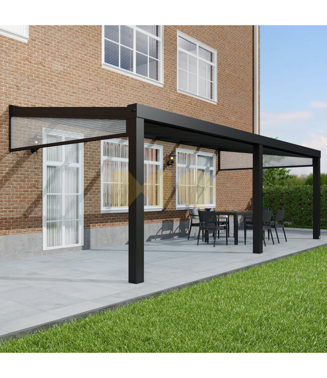 Terrasoverkapping met Polycarbonaat dak 706x400 cm
