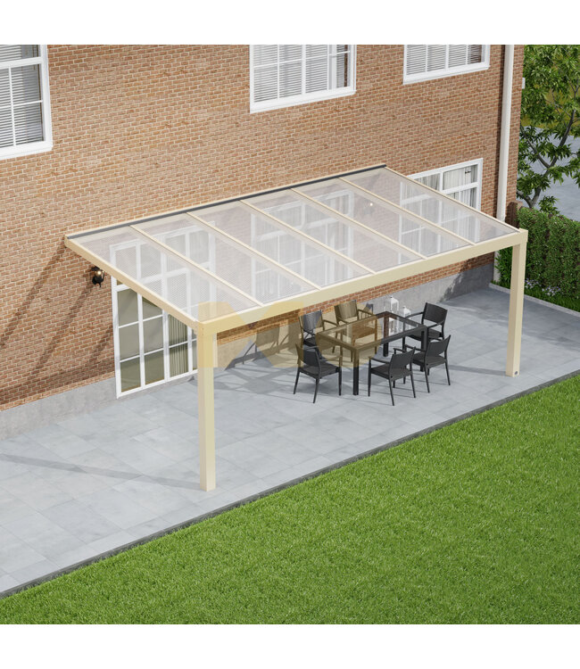 Veranda met Polycarbonaat dak 606x200 cm