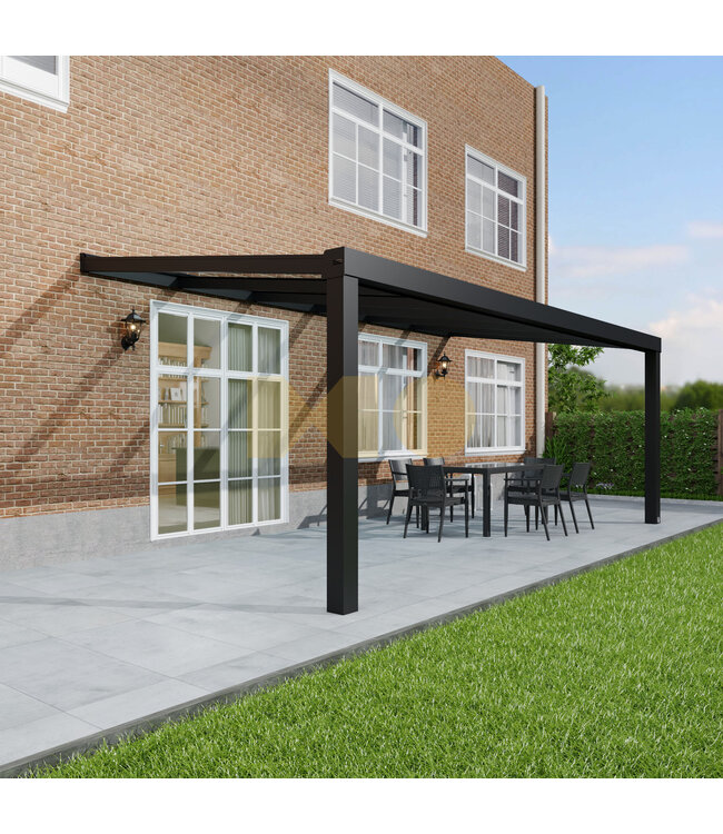 Veranda met Polycarbonaat dak 606x200 cm