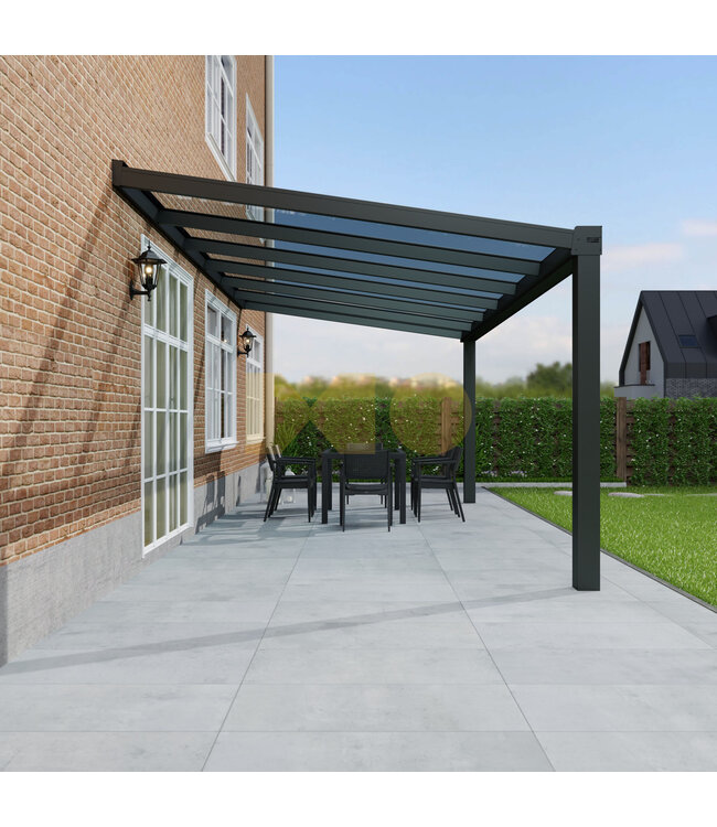 Veranda met Polycarbonaat dak 606x250 cm