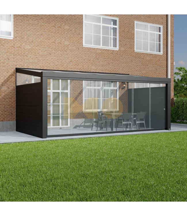 Veranda met Polycarbonaat dak 606x200 cm