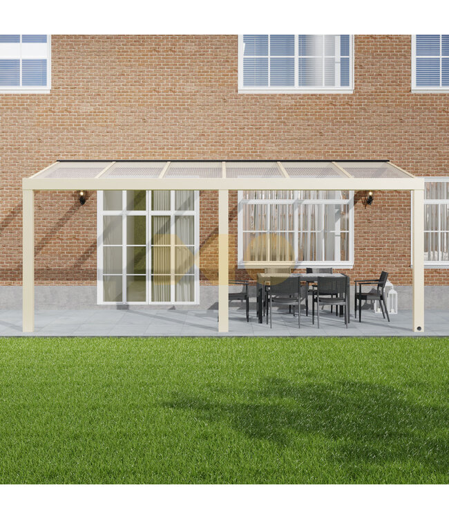 Veranda met Polycarbonaat dak 606x350 cm