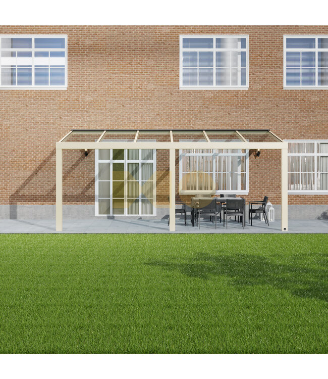 Veranda met Glazen dak 606x350 cm