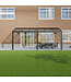 Terrasoverkapping met Glazen dak 606x250 cm