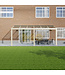Terrasoverkapping met Glazen dak 606x250 cm