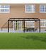 Terrasoverkapping met Glazen dak 606x250 cm